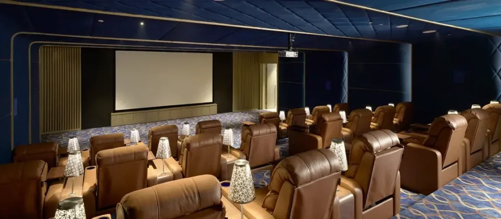 Puri diplomatic residences movie theatre